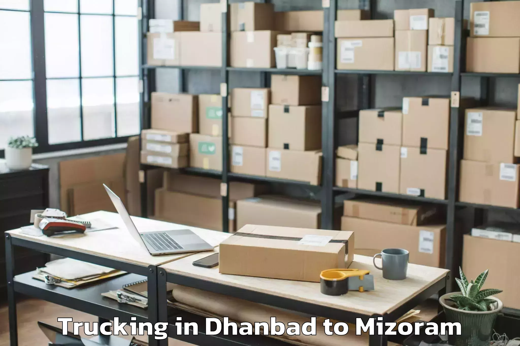 Top Dhanbad to Zawlnuam Trucking Available